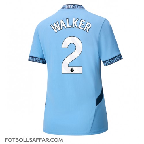 Manchester City Kyle Walker #2 Hemmatröja Dam 2024-25 Kortärmad